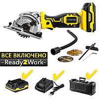 Пила циркулярна акумуляторна міні Trotec PCSS 05-20V + кейс (4430000105)