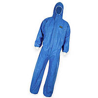 Комбінезон маляра з капюшоном X-Safe від бруду, пилу, аерозолів, XXL, 3 шари СМС, синій, захисний кл Sizam
