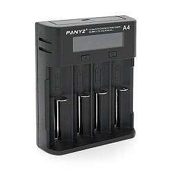 Зарядний пристрій універсальний, 4 канали, LCD дисплей, підтримує Li-ion, Ni-MH та Ni-Cd AA (R6), ААA (R03), AAAA, С (R14)