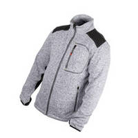 Куртка-кардиган Softshell сіра з чорними вставками XL поліестер 270 G, 3 кишені INTERTOOL