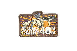 3D ПВХ патч - Real Man Carry 40mm