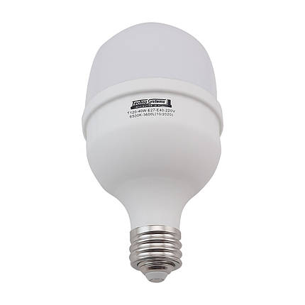 Лампа світлодіодна LED Bulb-T120-40W-E27-E40-220V-6500K-4200L GOLDEN Ny95000181, фото 2