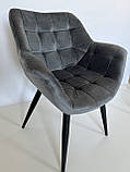 М'який стілець ELEGANTE сірий, фото 5