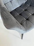М'який стілець ELEGANTE сірий, фото 6