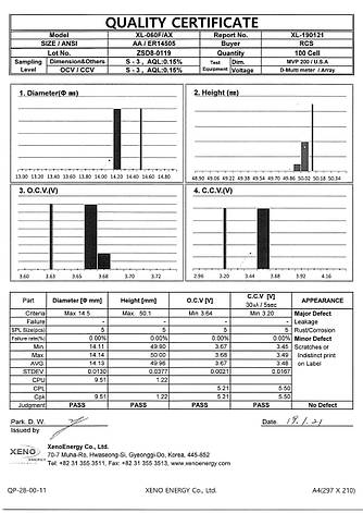 Батарейка XL-060F/AX (AA, 2.4 А·год, 3.6 В) Xeno Energy, фото 2