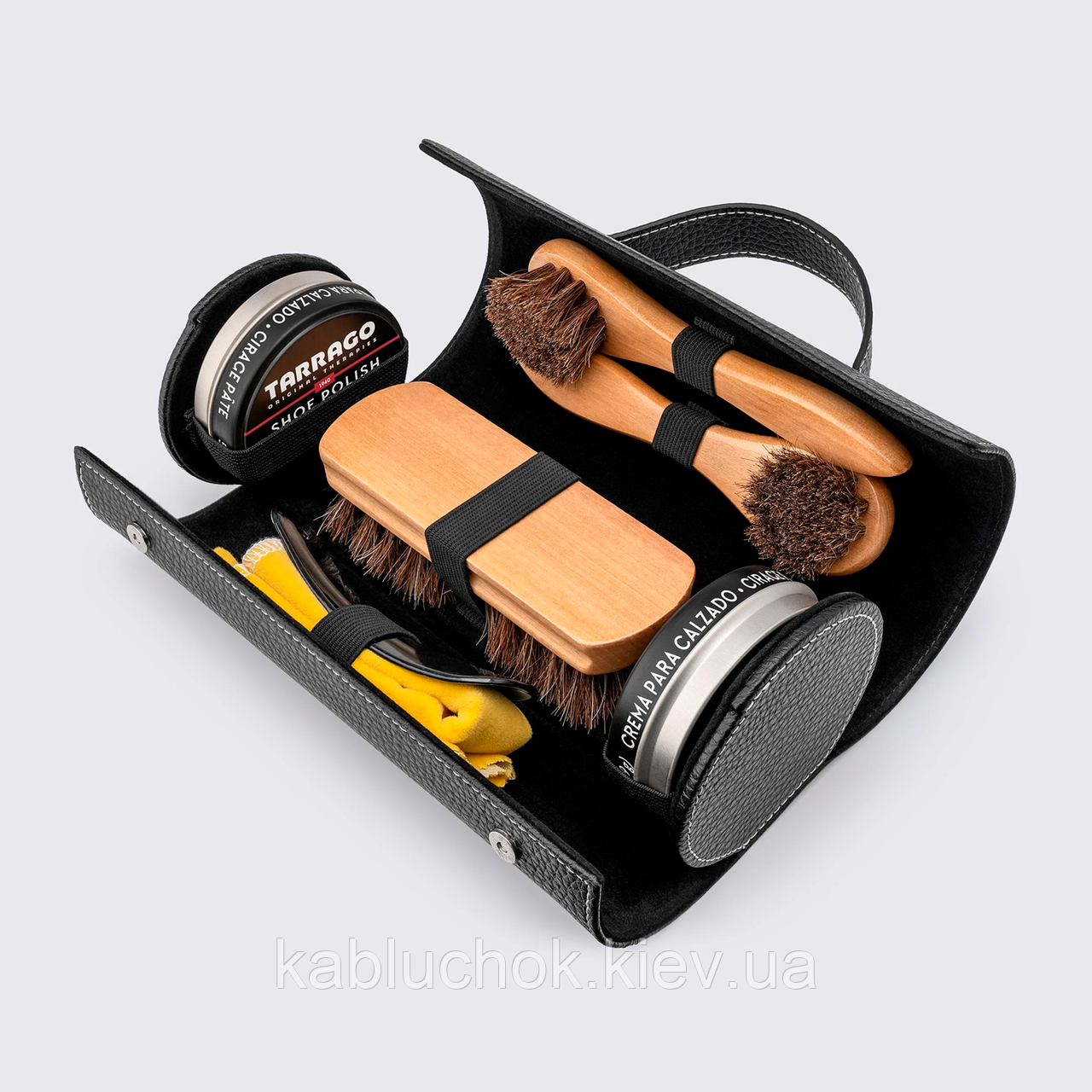 Набір для догляду за взуттям Tarrago Black Shoe Care Travel Kit