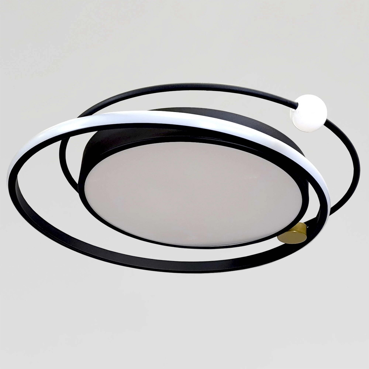 Стельовий Led-світильник чорного кольору круглої форми 2469/600BK