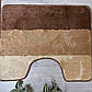 Комплект у ванну Silver Multi 60*100 та 60*50см 2008-Коричневий 0776, фото 2