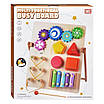 Дитяча розвиваюча гра дошка Пізнавай-ка бізіборд для вивчення кольору 4в1 Сортер Ксилофон Шнурівка Шестерінки, фото 10