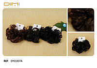 Шиньйон об'ємний пучок зі штучного волосся. Д12 см. Гумка-накладка з волосся. Аксесуари для краси