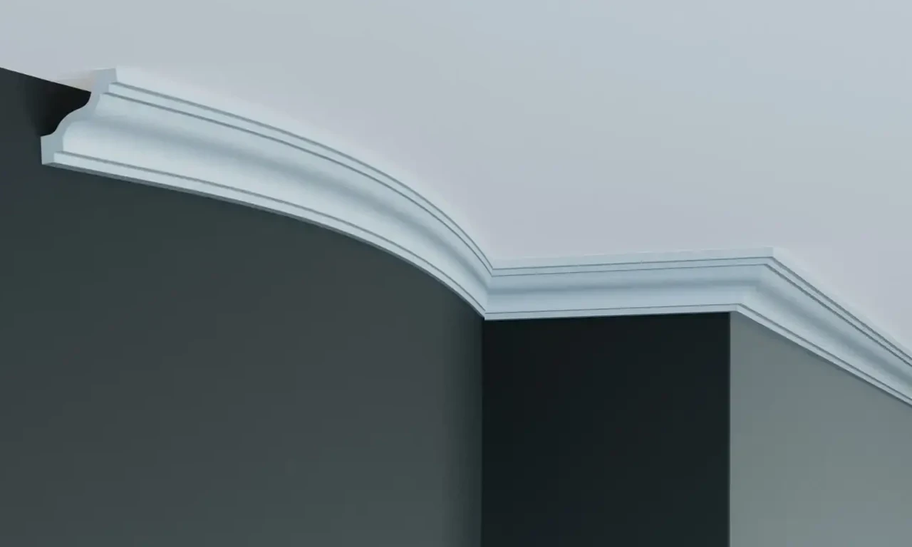 Стельовий гнучкий плінтус Gaudi P2010F (4х3,8)см, довжина 2м