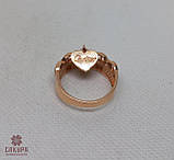 Золота Каблучка зі вставкою цирконій, фото 3