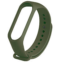 Ремінець для Xiaomi Mi Band 3/4 Silicone, Dark Green