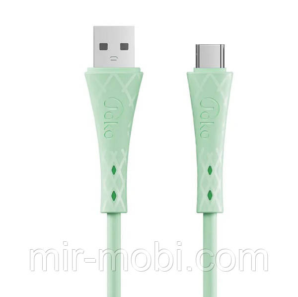 Кабель Joko DL28, Type-C, 1m, 2.4A, Green