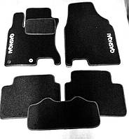Ворсові килимки в салон NISSAN Qashqai з 2007-2013 рр. (Чорні)