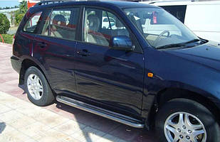 Бічні площадки Premium 2 шт. нерж Chery Tiggo 2005-2013