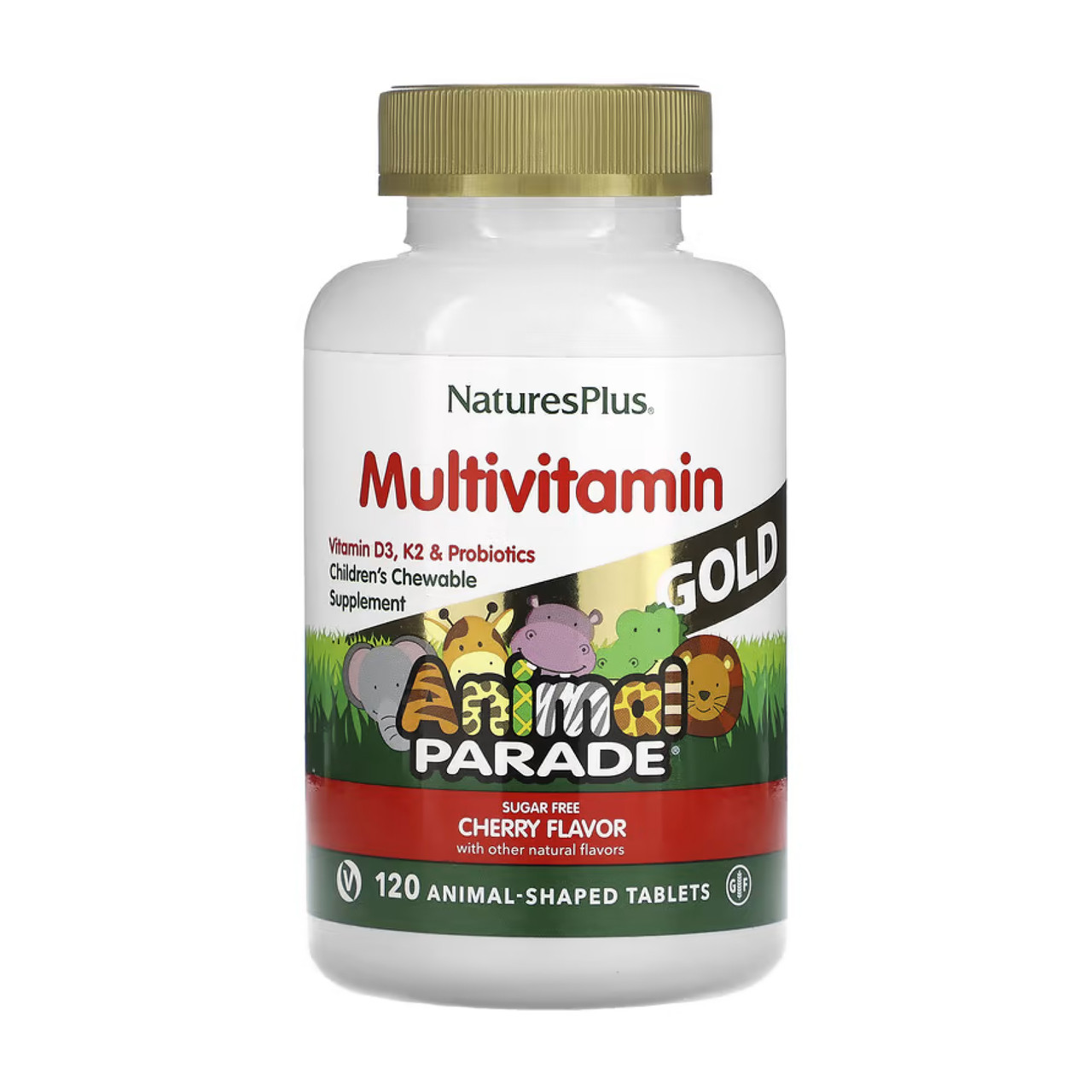Children’s Gold Multivitamin - 120 tabs Cherry, фото 1