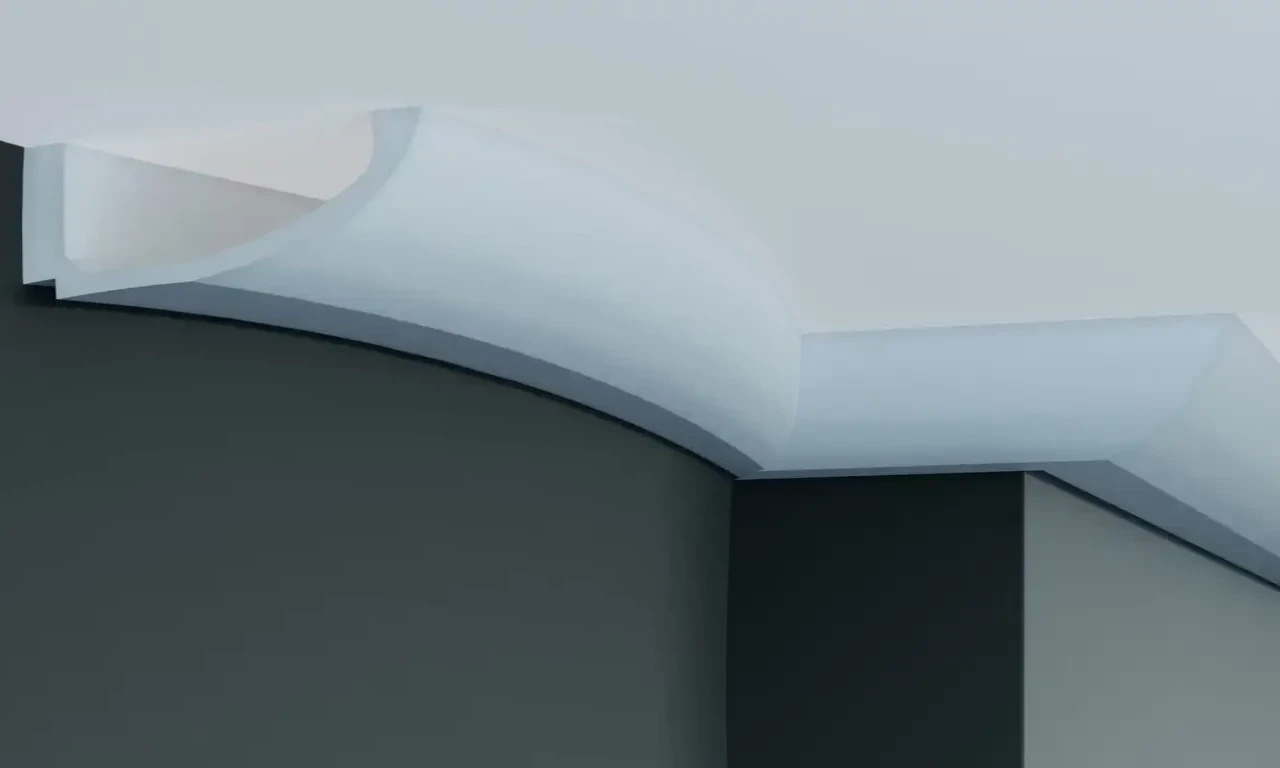 Стельовий гнучкий плінтус Gaudi P883F (6х12,5)см, довжина 2м
