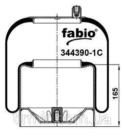 Пневмоподушка підвіски з металевим стаканом 4390NP01, 4390NP21, фото 1