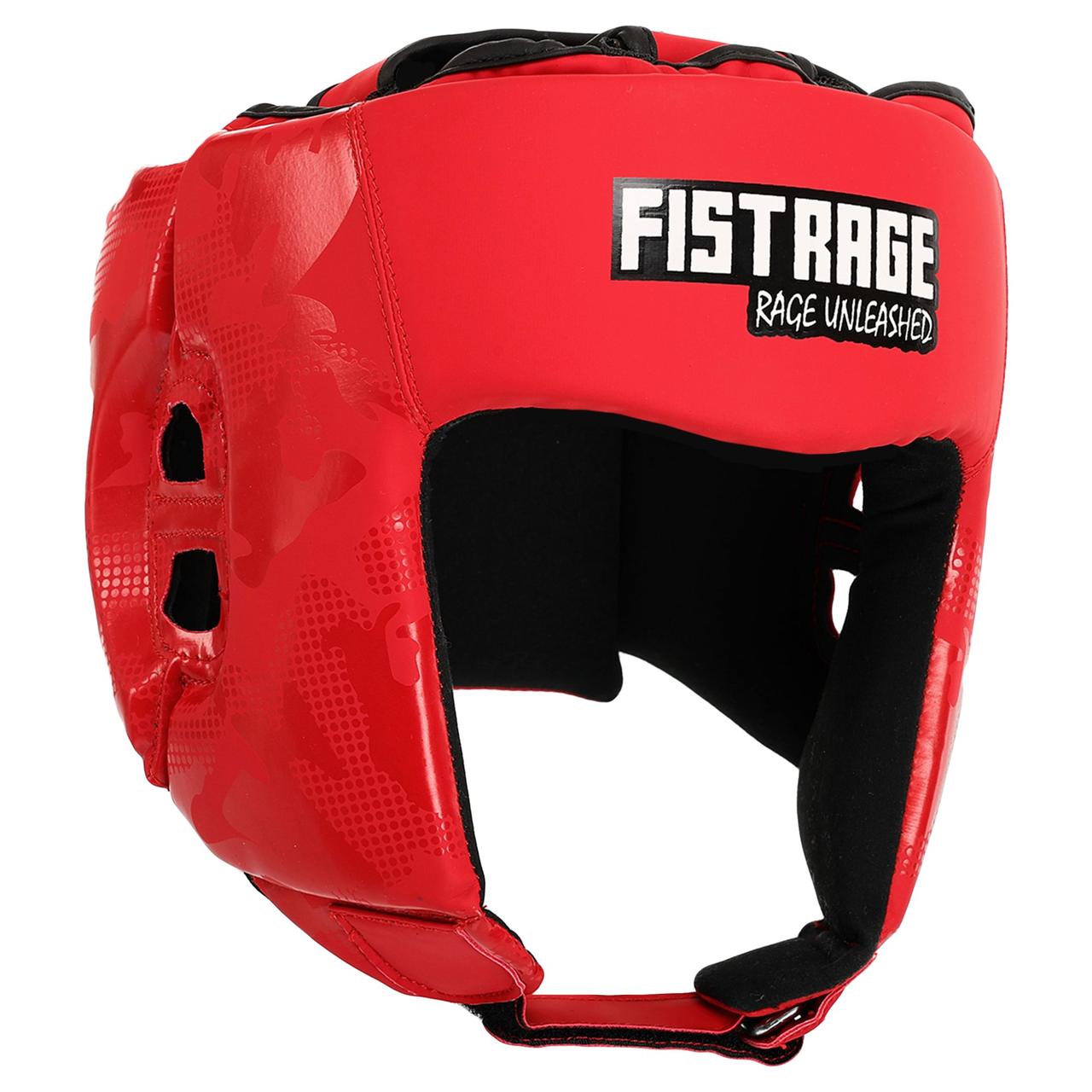 Шолом боксерський відкритий Fistrage Fight Gear 5492 розмір L Red