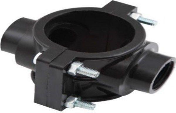 Сiдло зажимне з розтрубом хомут та з гвинтами D.160x2"