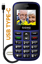 Телефон Sigma Comfort 50 CF115 Easy Blue UA, фото 4