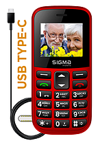 Телефон Sigma Comfort 50 CF115 Easy Red UA, фото 5