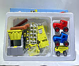 Ігровий набір "Синій трактор" Ферма механічний навантажувач + підіймач, фото 2