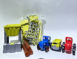 Ігровий набір "Синій трактор" Ферма механічний навантажувач + підіймач, фото 9