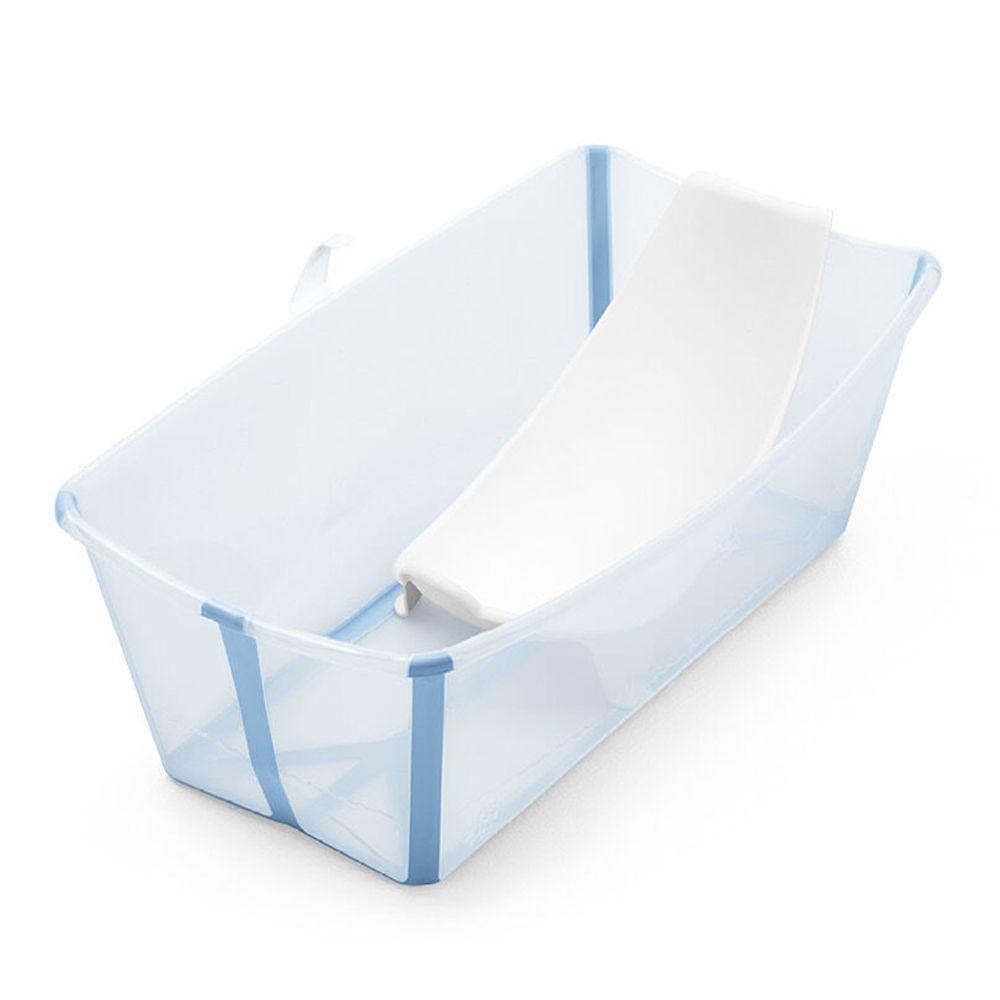 Набір Stokke Flexi Bath Ocean Blue: ванночка складна та адаптер, фото 1