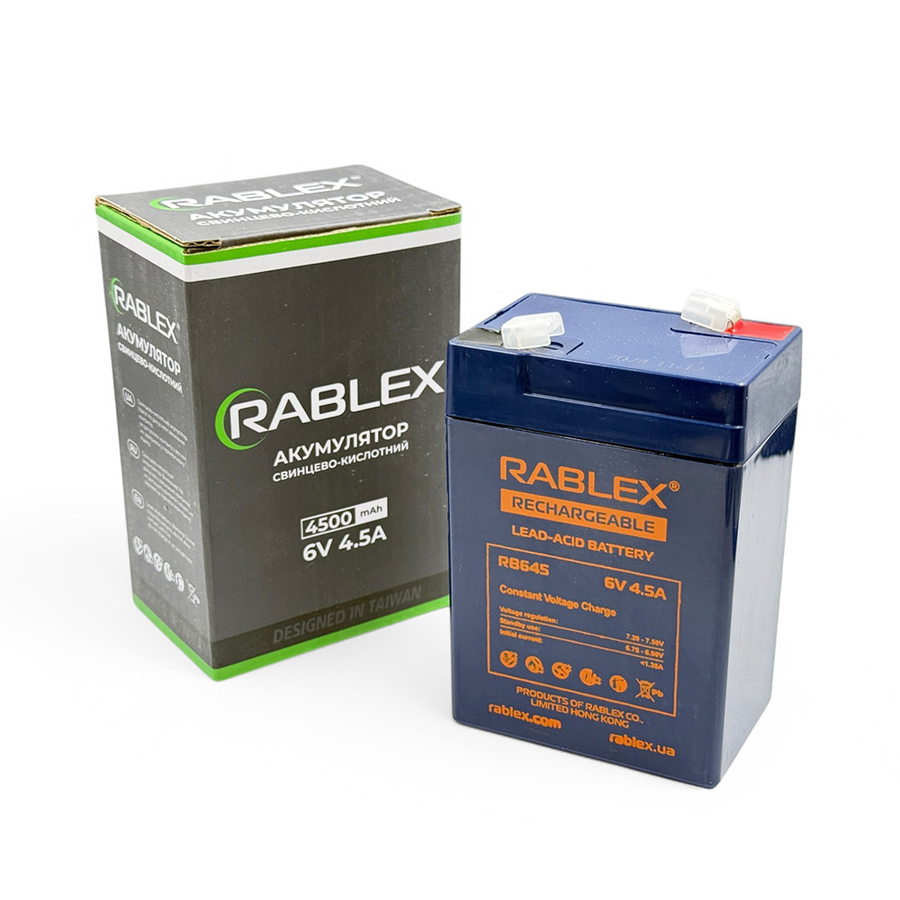 Акумулятор 6v 4.5Ah Rablex RB645