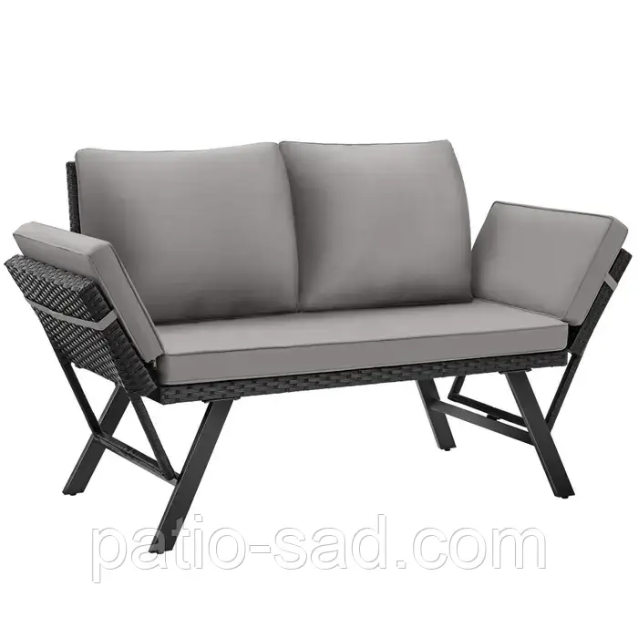 Диван софа 2 в1 для відпочинку з ротангу Sintra, фото 1