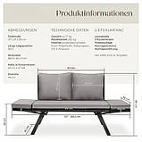 Диван софа 2 в1 для відпочинку з ротангу Sintra, фото 5