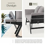 Диван софа 2 в1 для відпочинку з ротангу Sintra, фото 7