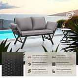 Диван софа 2 в1 для відпочинку з ротангу Sintra, фото 8