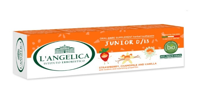 Зубна паста L`angelica для догляду за порожниною рота дитяча Junior 0-13 75 мл