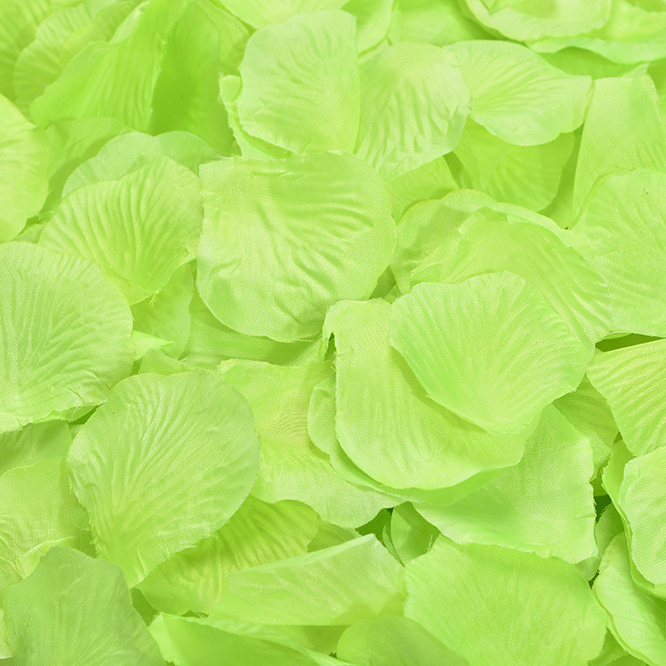 Пелюстки троянд штучні 100 штук 45 на 45 мм фруктово-зелений, фото 1
