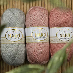 Nako Angora Luks Simli 100гр/550м