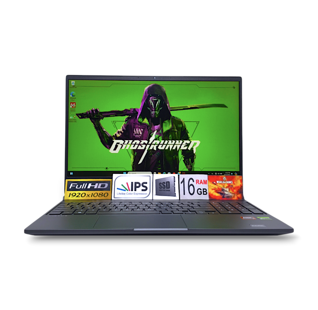 Ноутбук HP Victus FHD 15.6 IPS 144Hz Ryzen 5 8645HS 16Gb DDR5 SSD512GB RTX 4050 6GB 15-fb2082wm (A14MNUA)