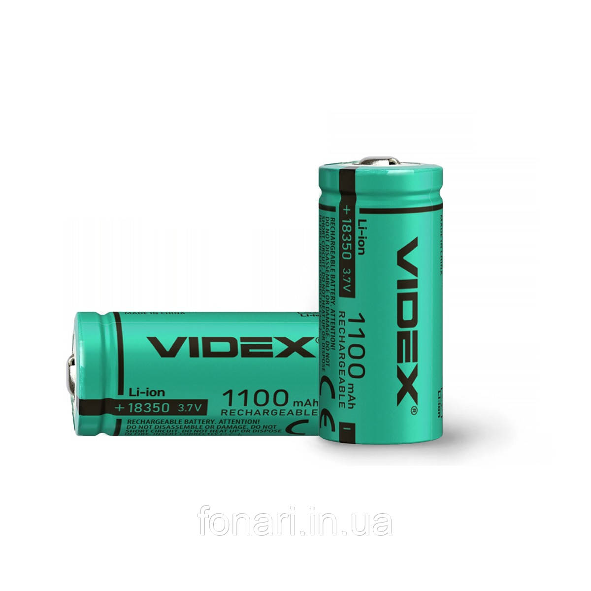 Акумулятор Videx 18350 Li-Ion 1100 mAh 3,7V