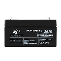Акумулятор AGM LPM 6V - 1.3 Ah