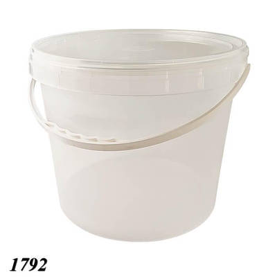 Відро харчове з кришкою 10 л Прозоре