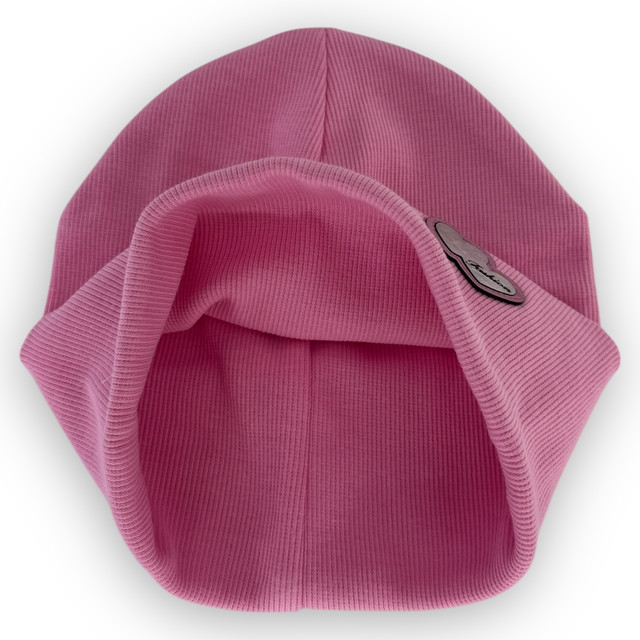 трикотажная шапка для девочки Двойная трикотажная шапка для девочки