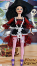 Лялька піратка з одягом та аксесуарами на блістері Pirate Legend HY-045