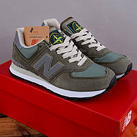 Кросівки New Balance 574 x Stone Island колір хакі
