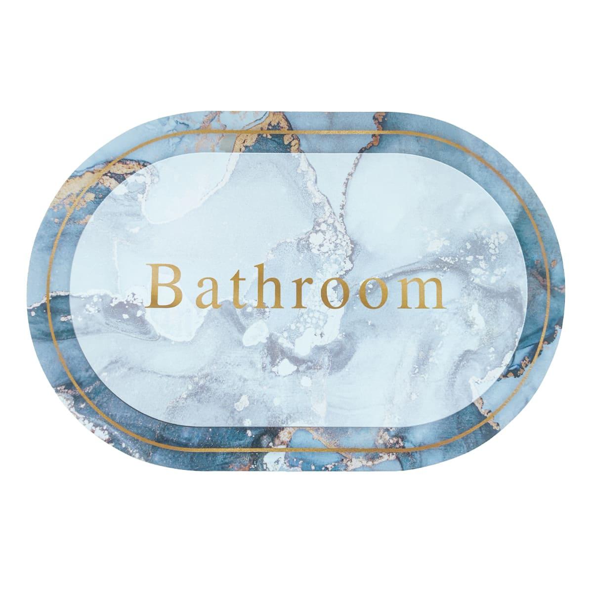 Вологопоглинаючий діатомітовий килимок для ванної Овальний Мармур Bathroom 38х58смх3мм протиковзкий овальний