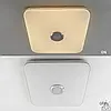 Музична світлодіодна люстра Esllse MUSIC RGB 80W S керована з динаміком і додатком для смартфону APP 470x470x80мм WHITE/CHROME, фото 4