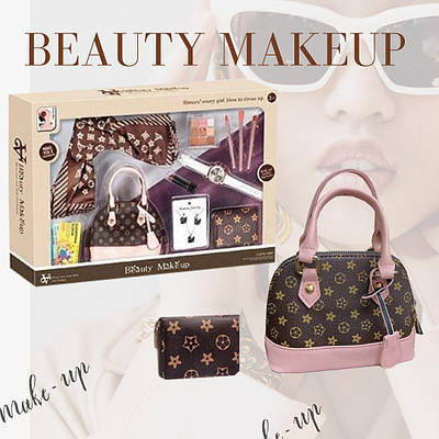 Ігровий набір створення стильного образу для дівчаток Дитячі модні аксесуари сумка прикраси косметика шарф