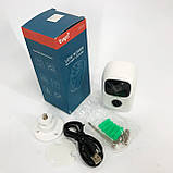 Камера відеоспостереження Smart wifi додаток Tuya працює від 2x18650, фото 10