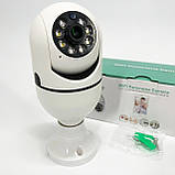 Камера відеоспостереження лампочка CAM L1 E27 WIFI IP 360/90 поворотна, фото 2